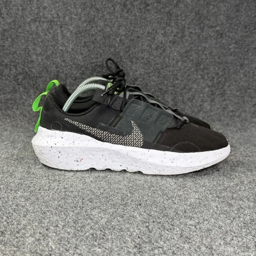 Nike Crater Impact Running Shoe Men 9 Black White Athletic Run Training Sneakers